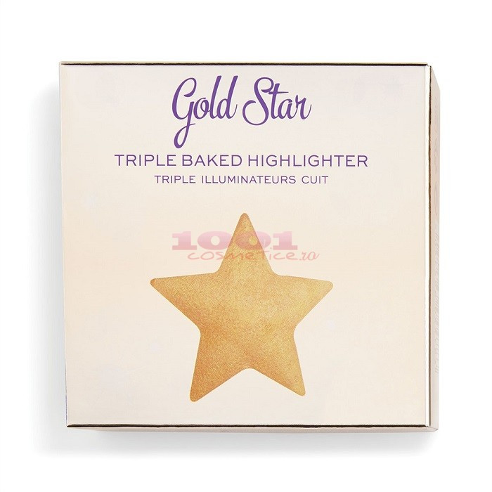 MAKEUP REVOLUTION TRIPLE BAKED HIGHLIGHTER GOLD STAR - 3 | YEO