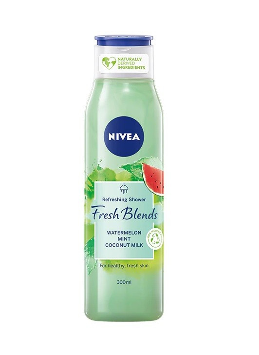 NIVEA FRESH BLENDER GEL DE DUS CU PEPENE ROSU COCOS SI LAPTE DE MENTA - 1 | YEO