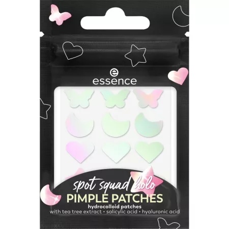 1001cosmetice.ro Plasturi pentru cosuri spot squad holo PIMPLE PATCHES Essence