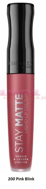 RIMMEL LONDON STAY MATTE LIQUID LIP COLOUR GLOSS DE BUZE MAT REZISTENT (Optiuni de comanda: 810) - 1 | YEO