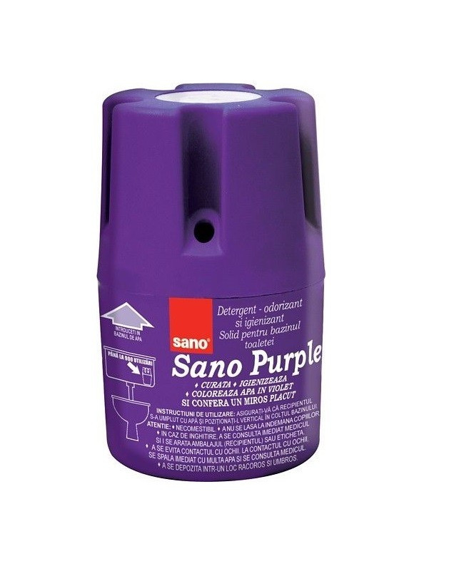 SANO PURPLE ODORIZANT SI IGIENIZANT PENTRU BAZINUL TOALETEI