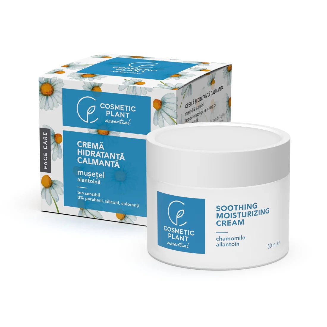 1001cosmetice.ro Crema hidratanta calmanta extract de musetel si alantoina Cosmetic Plant, 50 ml