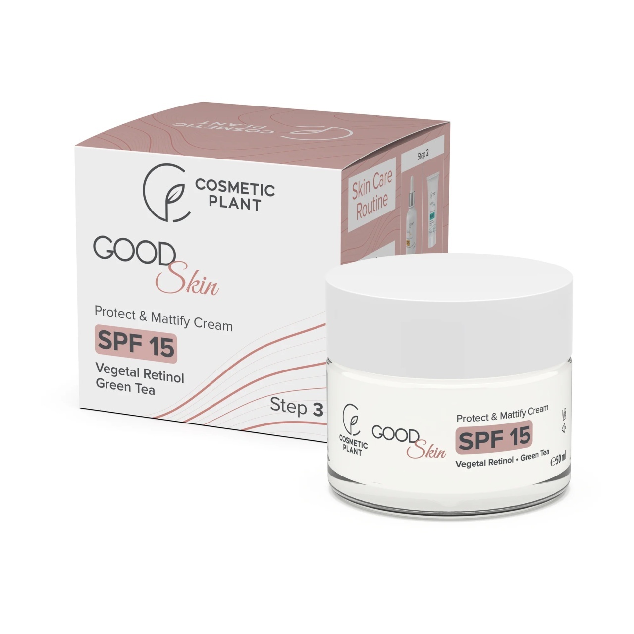 1001cosmetice.ro Crema matifianta ten gras sau mixt GOOD Skin Protect & Mattify Cream cu SPF 15 Cosmetic Plant, 50 ml