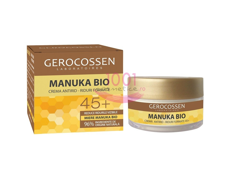 cea mai buna crema antirid 60+ GEROCOSSEN MANUKA RIDURI FORMATE - CREMA ANTIRID 45+