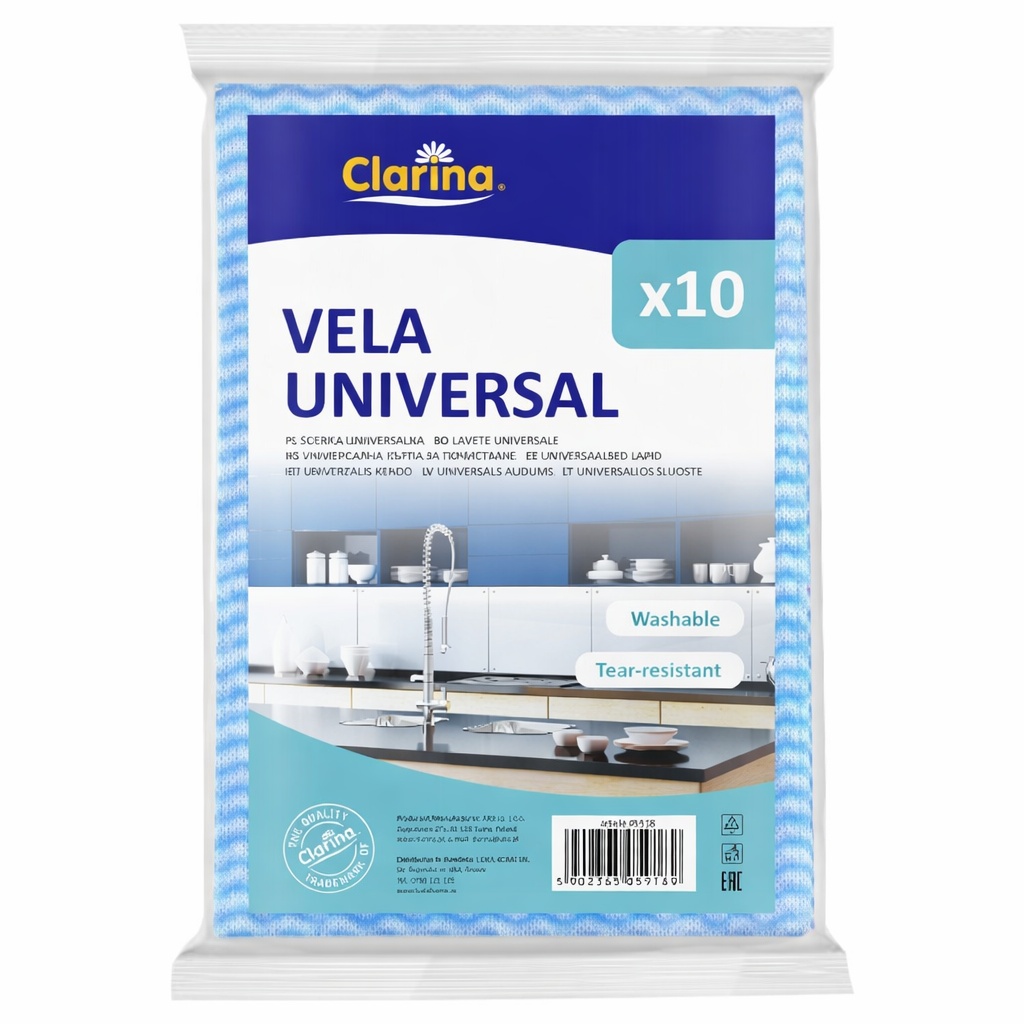 1001cosmetice.ro Lavete universale, set 10 bucăți, Clarina 5918