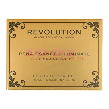 MAKEUP REVOLUTION RENAISSANCE ILLUMINATE GLEAMING GOLD PALETTE - 3 | YEO