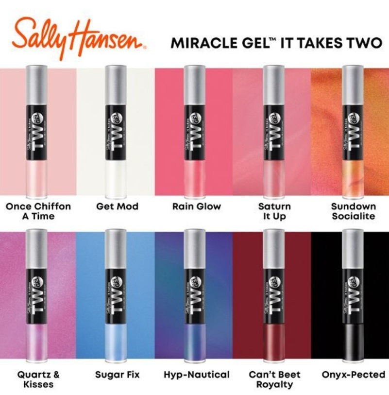 SALLY HANSEN MIRACLE GEL IT TAKES TWO SATURN IT UP! 930 - 3 | YEO