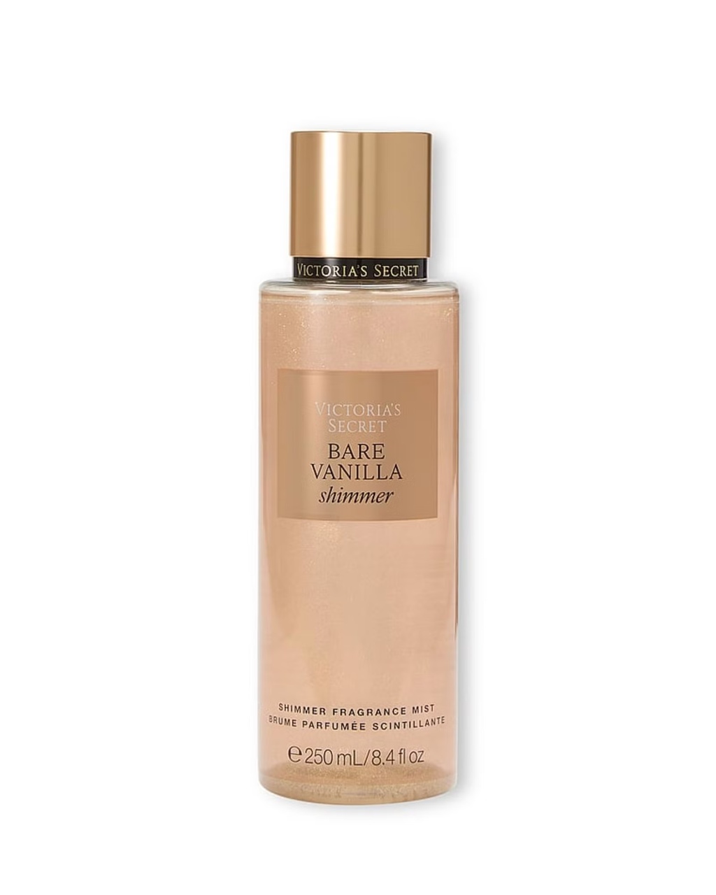 1001cosmetice.ro Spray de corp cu sclipici, Bare vanilla shimmer, Victoria's Secret, 250 ml