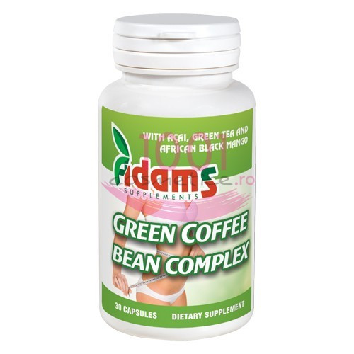 ADAMS GREEN COFFEE BEAN COMPLEX CUTIE 30 TABLETE 1001cosmetice.ro imagine noua