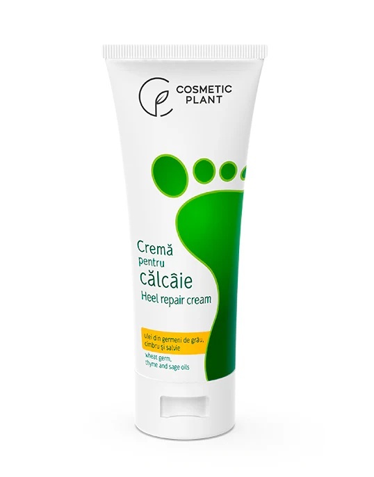 1001cosmetice.ro Crema pentru calcaie cu ulei din germeni de grau, cimbru si salvie Cosmetic Plant 100 ml