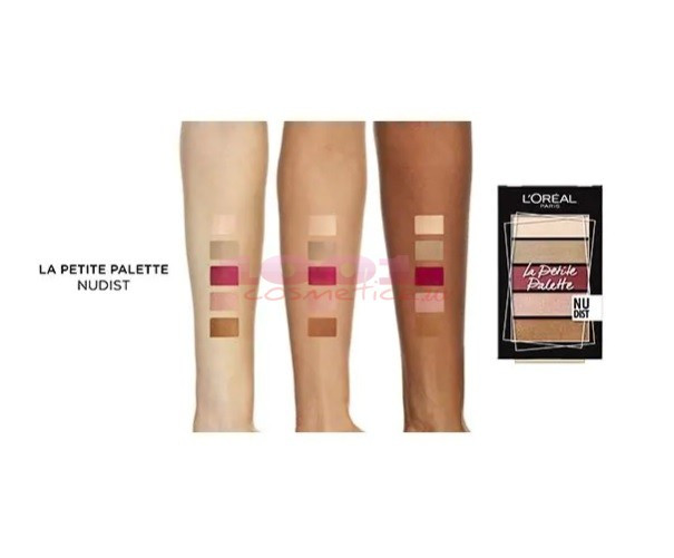 LOREAL LA PETITE PALETTE PALETA FARDURI PLEOAPE 5 CULORI NUDIST - 3 | YEO