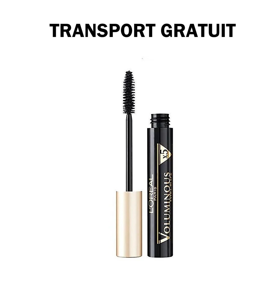 LOreal Mascara pentru volum, Volumissime Carbon Black X5, Black, Loreal, 7.5 ml (Optiuni de comanda: Black)