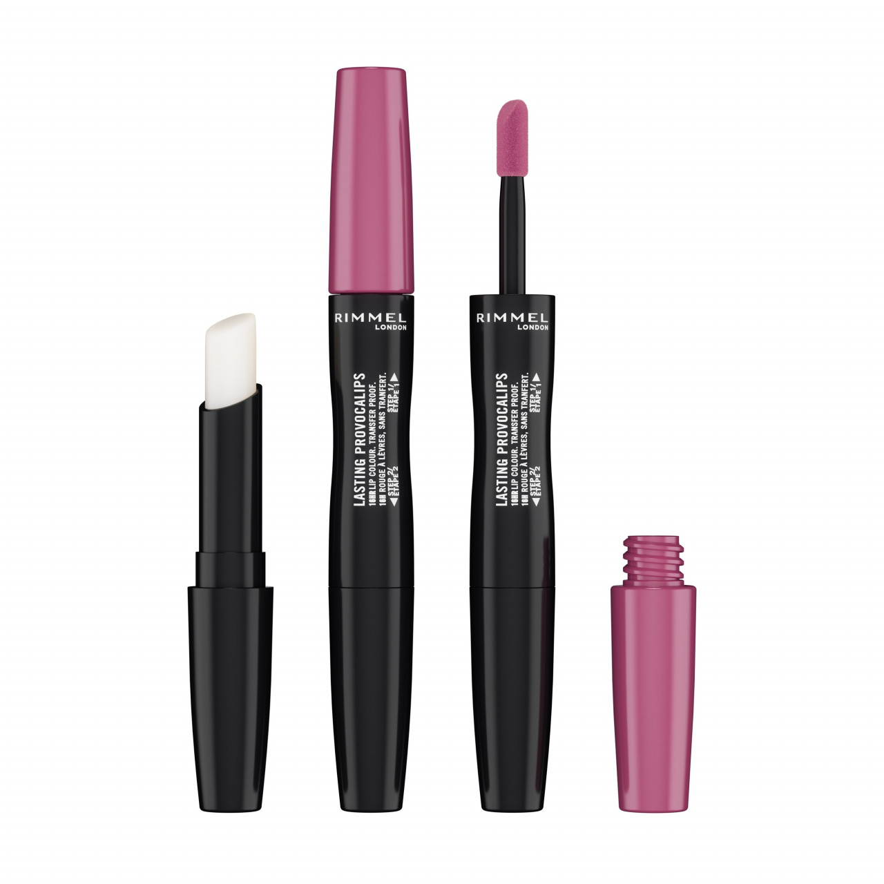 RUJ CU PERSISTENTA INDELUNGATA LASTING PROVOCALIPS DOUBLE ENDED RIMMEL LONDON PINKY PROMISE 410 - 1 | YEO