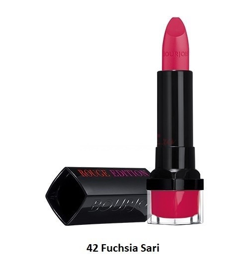 BOURJOIS ROUGE EDITION 10H LIPSTICK FUCHSIA SARI 42 - 1 | YEO