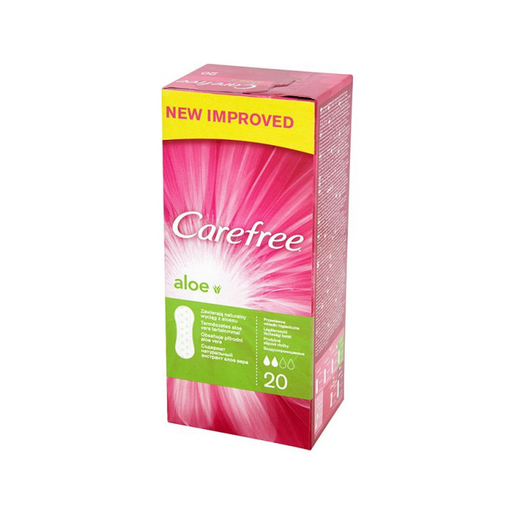 CAREFREE ABSORBANTE ZILNICE ALOE 20 BUCATI - 1 | YEO