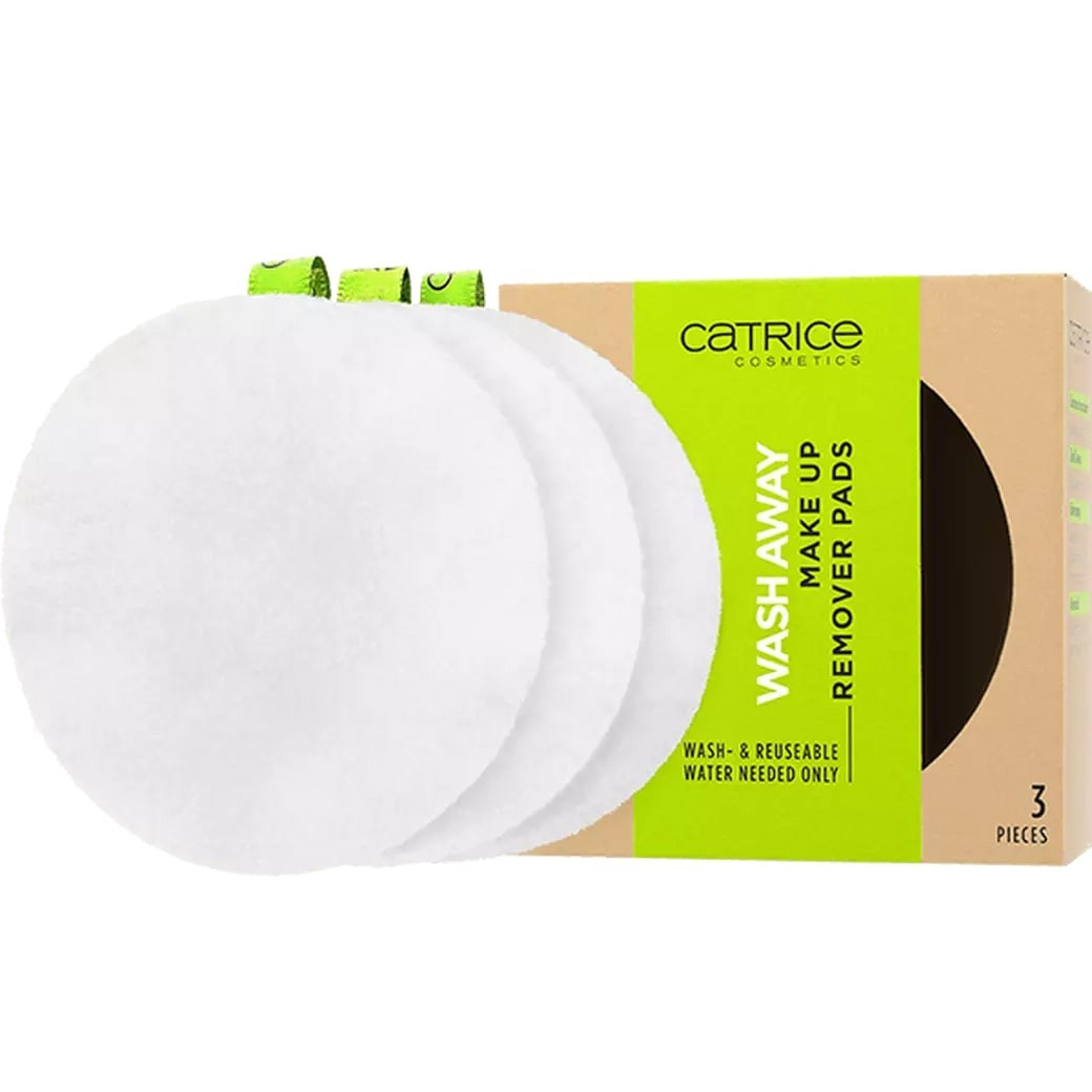 CATRICE WASH AWAY MAKE UP REMOVER PADS DISCHETE DEMACHIANTE REUTILIZABILE 3 BUCATI - 2 | YEO