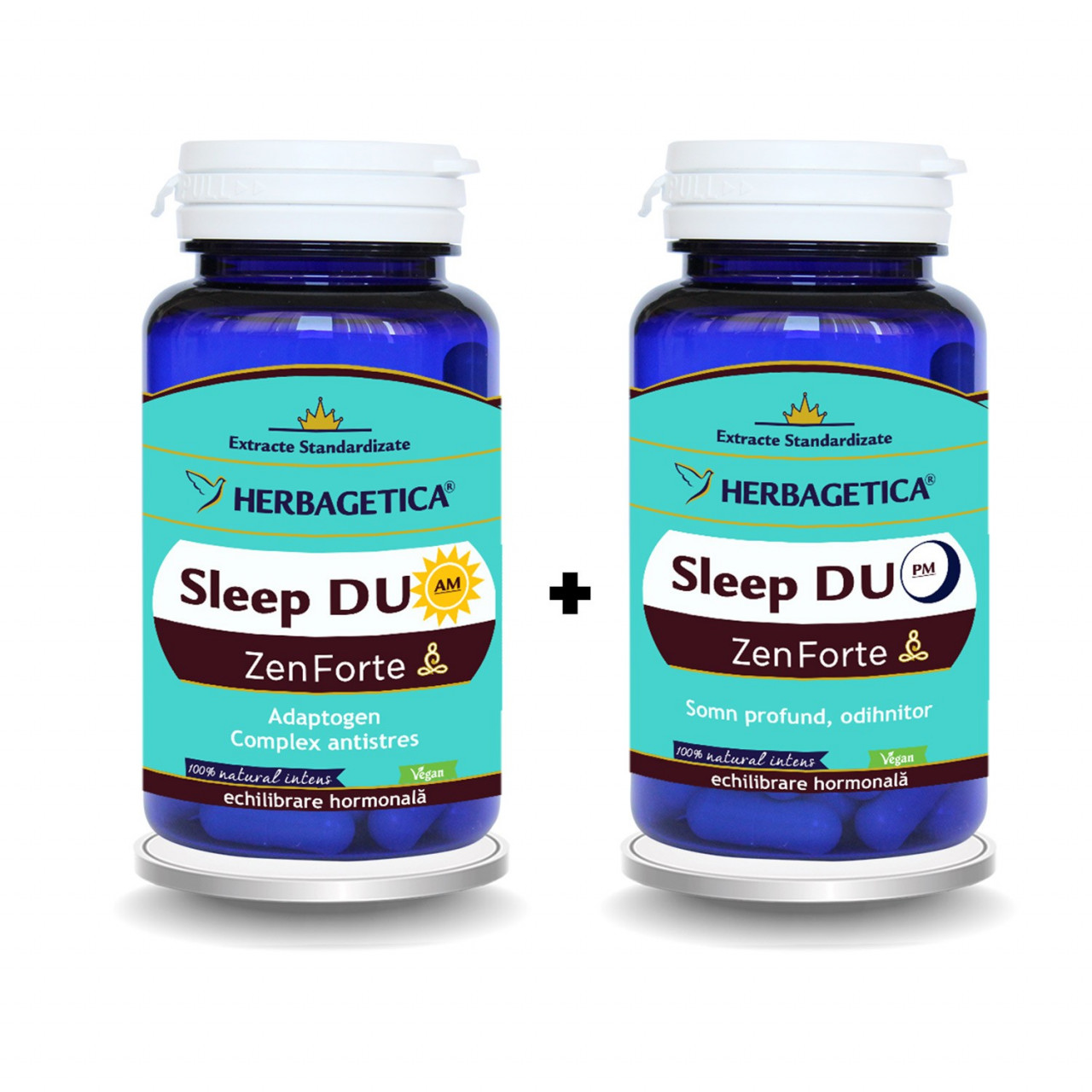 HERBAGETICA PACHET SLEEP DUO AM/PM PACHET 60 + 60 CAPSULE