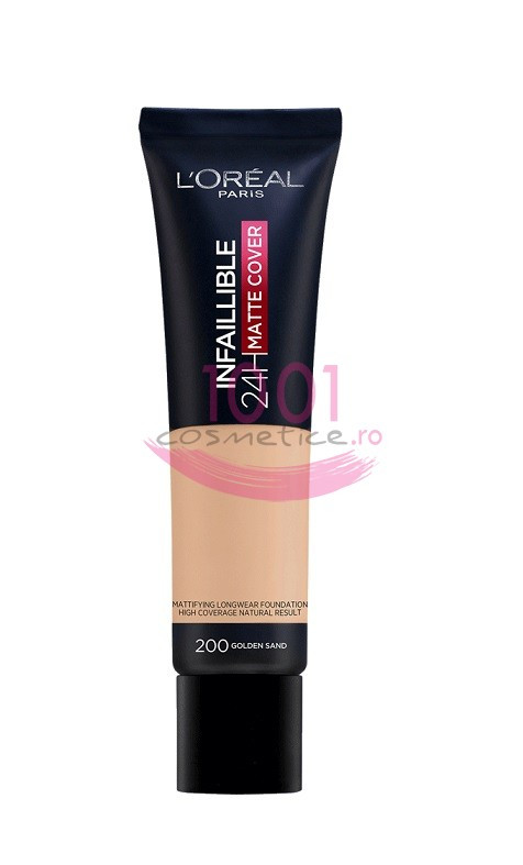 LOREAL INFAILLIBLE 24H MATTE COVER FOND DE TEN GOLDEN SAND 200 - 1 | YEO