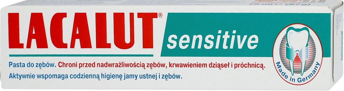 anvelope 10.0/75 15.3 Pasta de dinti, Sensitive, Lacalut, 75 ml