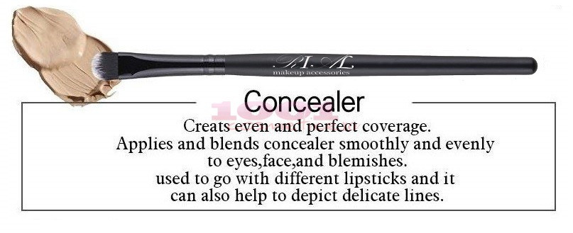 RIAL MAKEUP ACCESSORIES FLAWLESS CONCEALER BRUSH PENSULA PENTRU MACHIAJ 15-7 - 1 | YEO