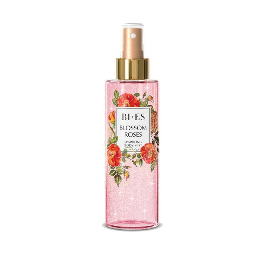 BI ES Spray de corp cu sclipici Blossom Roses BI-ES, 200 ml