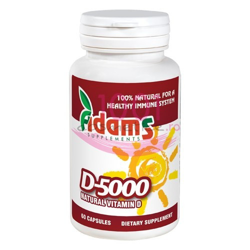 ADAMS D 5000 VITAMINA D NATURALA SUPLIMENTE ALIMENTARE 60 CAPSULE