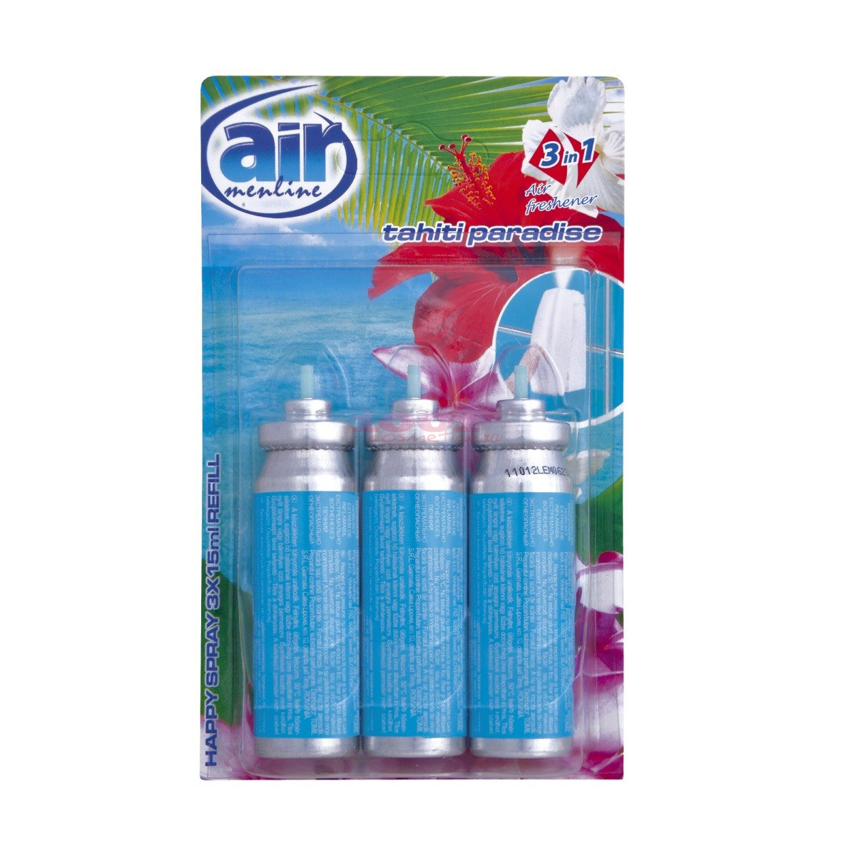 AIR MENLINE 3IN1 SPRAY REZERVA SET 3 BUCATI TAHITI PARADISE