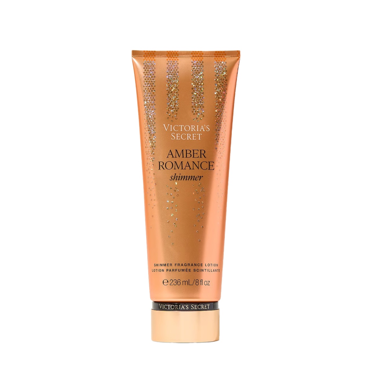 1001cosmetice.ro Crema de corp cu sclipici, Amber romance shimmer, Victoria's Secret, 236 ml