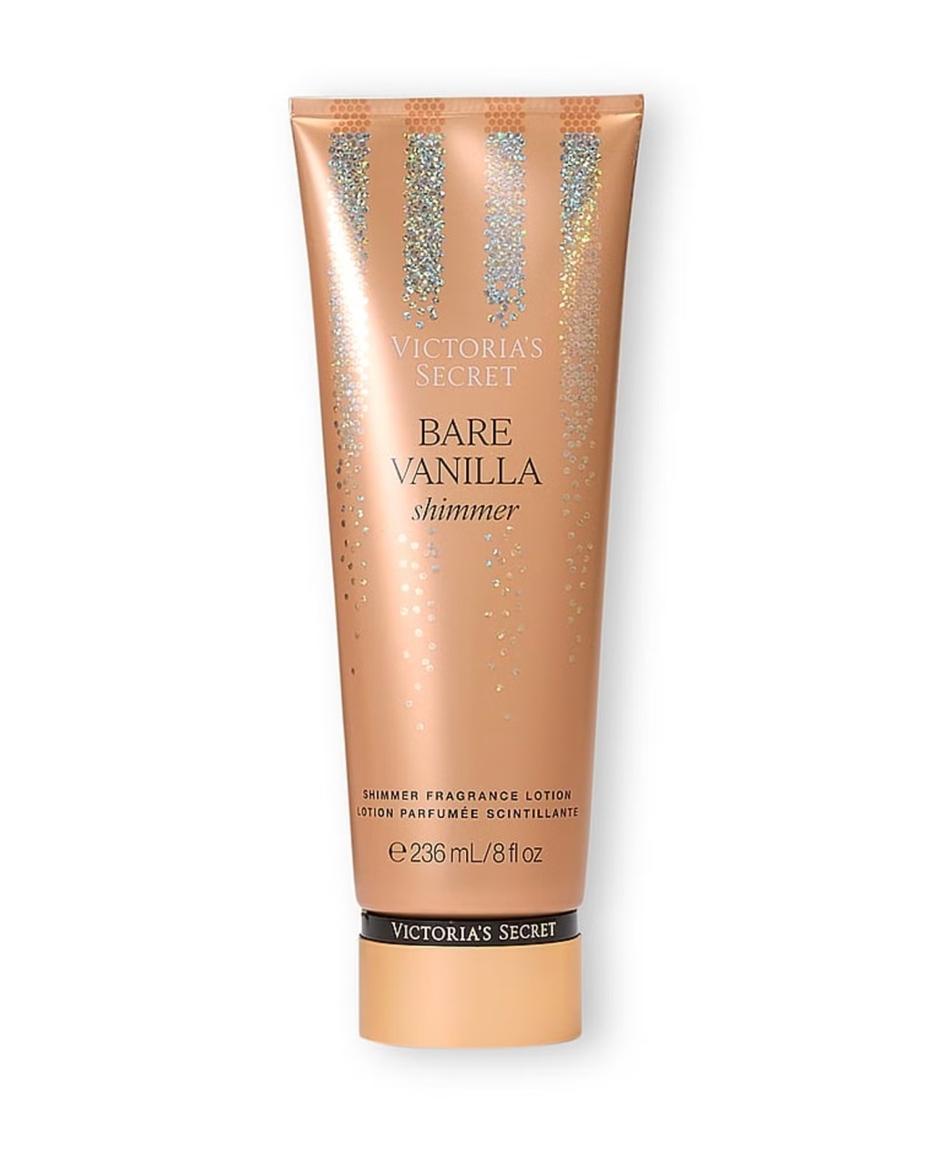 1001cosmetice.ro Crema de corp cu sclipici, Bare vanilla shimmer, Victoria's Secret, 236 ml