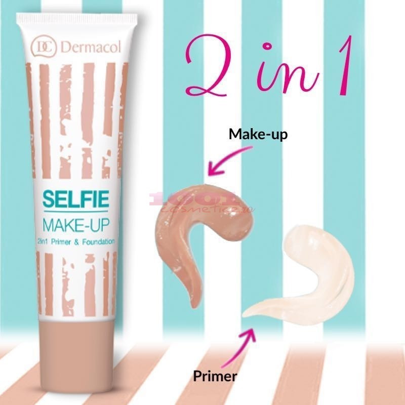 DERMACOL SELFIE MAKE UP 2 IN 1 FOND DE TEN + BAZA DE MACHIAJ 03 - 3 | YEO