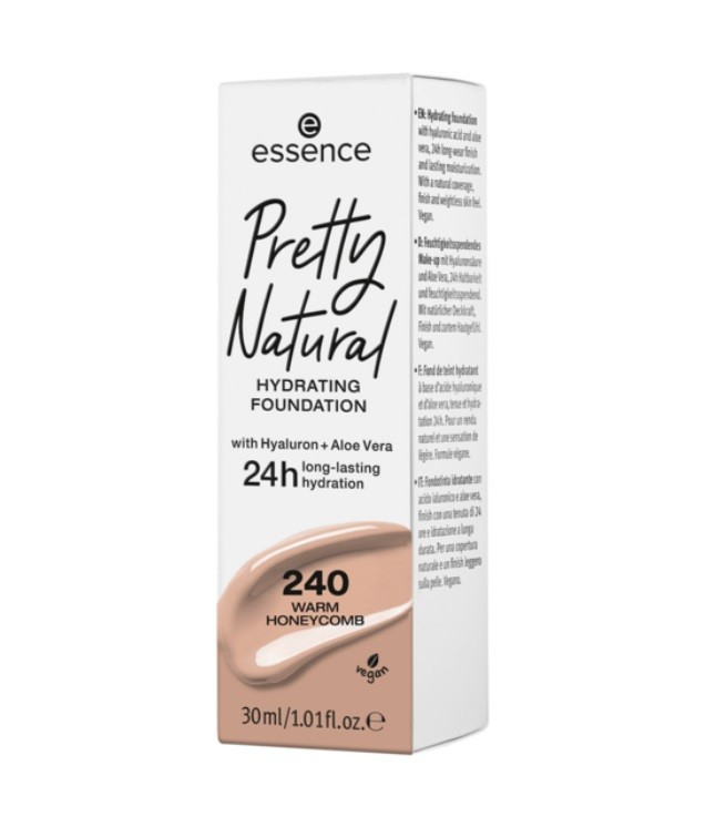 ESSENCE PRETTY NATURAL FOND DE TEN HIDRATANT WARM HONEYCOMB 240