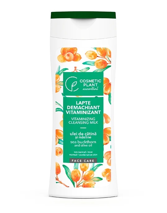 rochii de seara Lapte demachiant vitaminizant cu ulei de catina si masline Cosmetic Plant, 200 ml