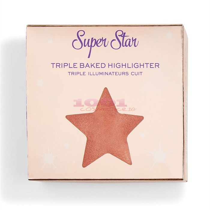 MAKEUP REVOLUTION TRIPLE BAKED HIGHLIGHTER SUPER STAR - 3 | YEO