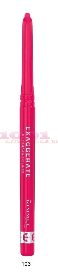 RIMMEL LONDON EXAGGERATE CREION DE BUZE RETRACTABIL (Optiuni de comanda: 103) - 3 | YEO