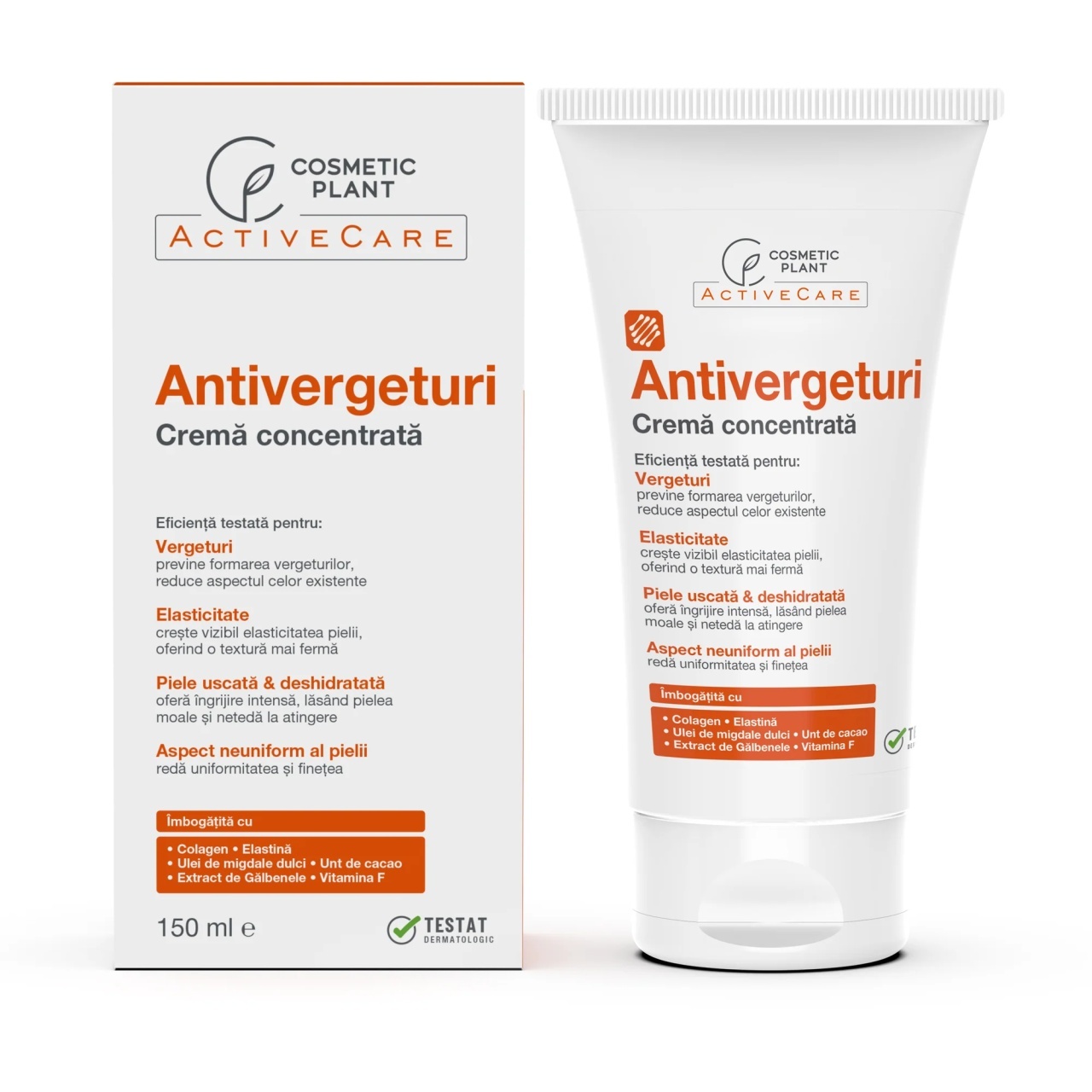 1001cosmetice.ro Crema concentrata antivergeturi Active Care Cosmetic Plant, 150 ml