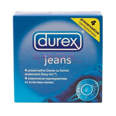 DUREX JEANS PREZERVATIVE SET 4 BUCATI