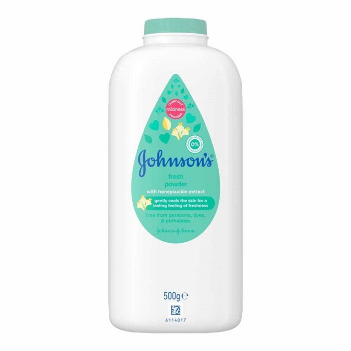 JOHNSONS BABY FRESH PUDRA DE TALC CU EXTRACT DE CAPRIFOI