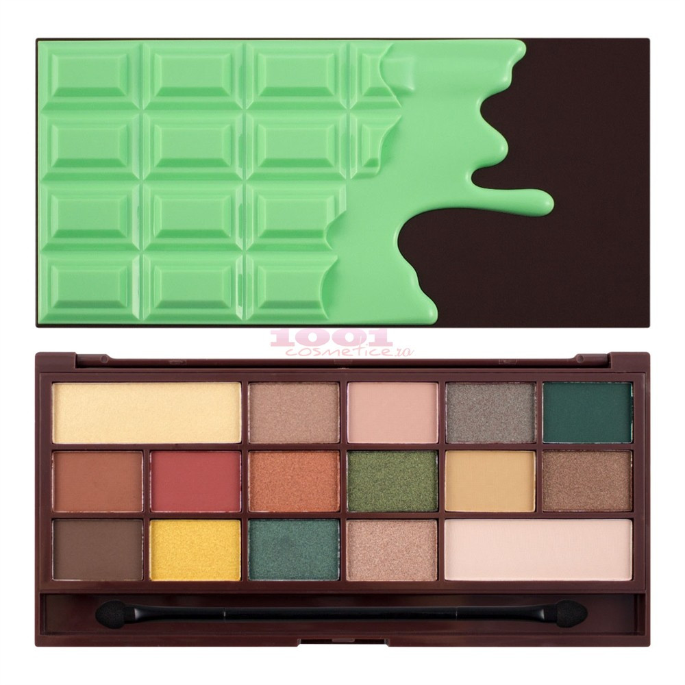 MAKEUP REVOLUTION CHOCOLATE MINT EYESHADOW PALETA DE FARDURI - 1 | YEO