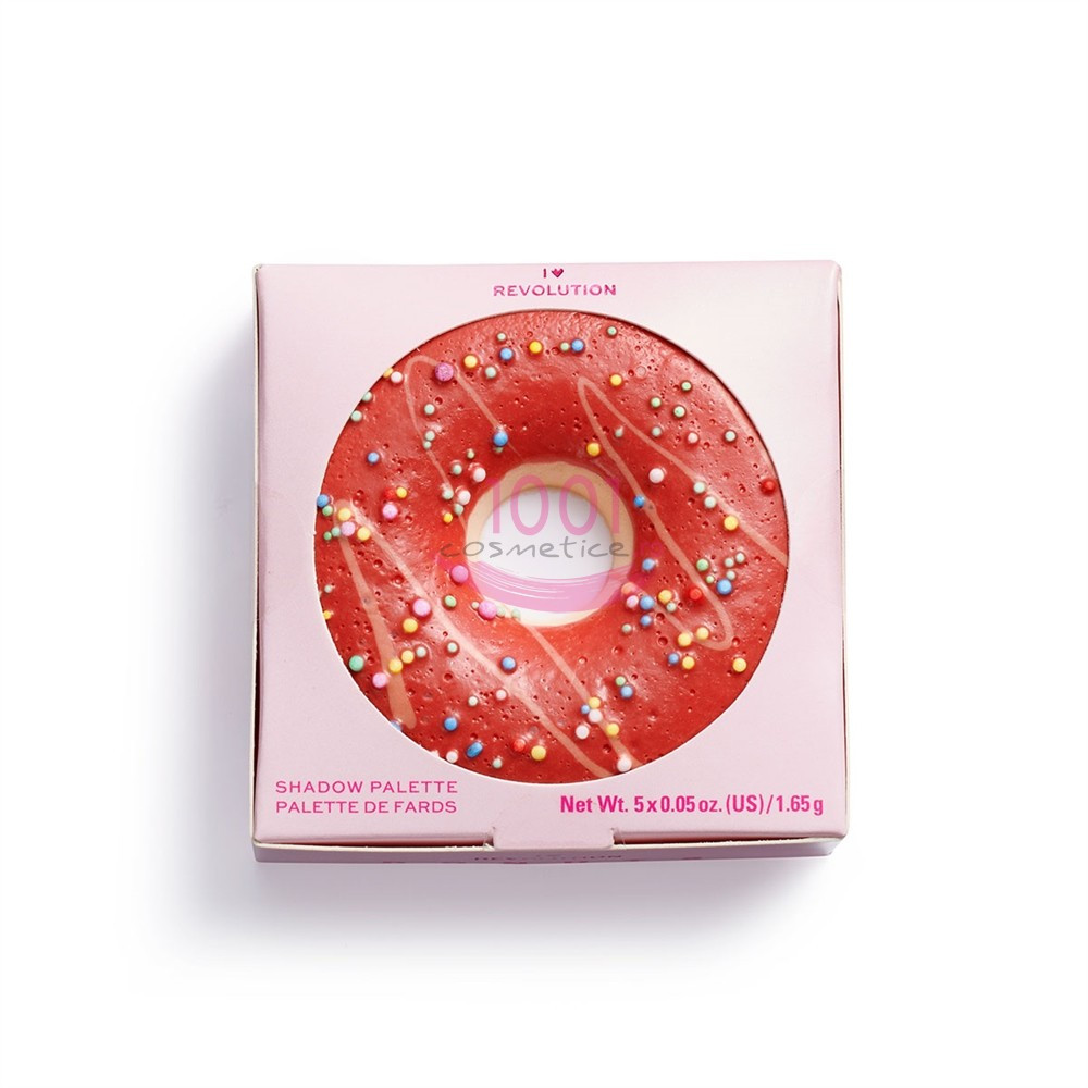 MAKEUP REVOLUTION I HEART REVOLUTION DONUTS STRAWBERRY SPRINKLES PALETA 5 FARDURI DE PLEOAPE - 2 | YEO