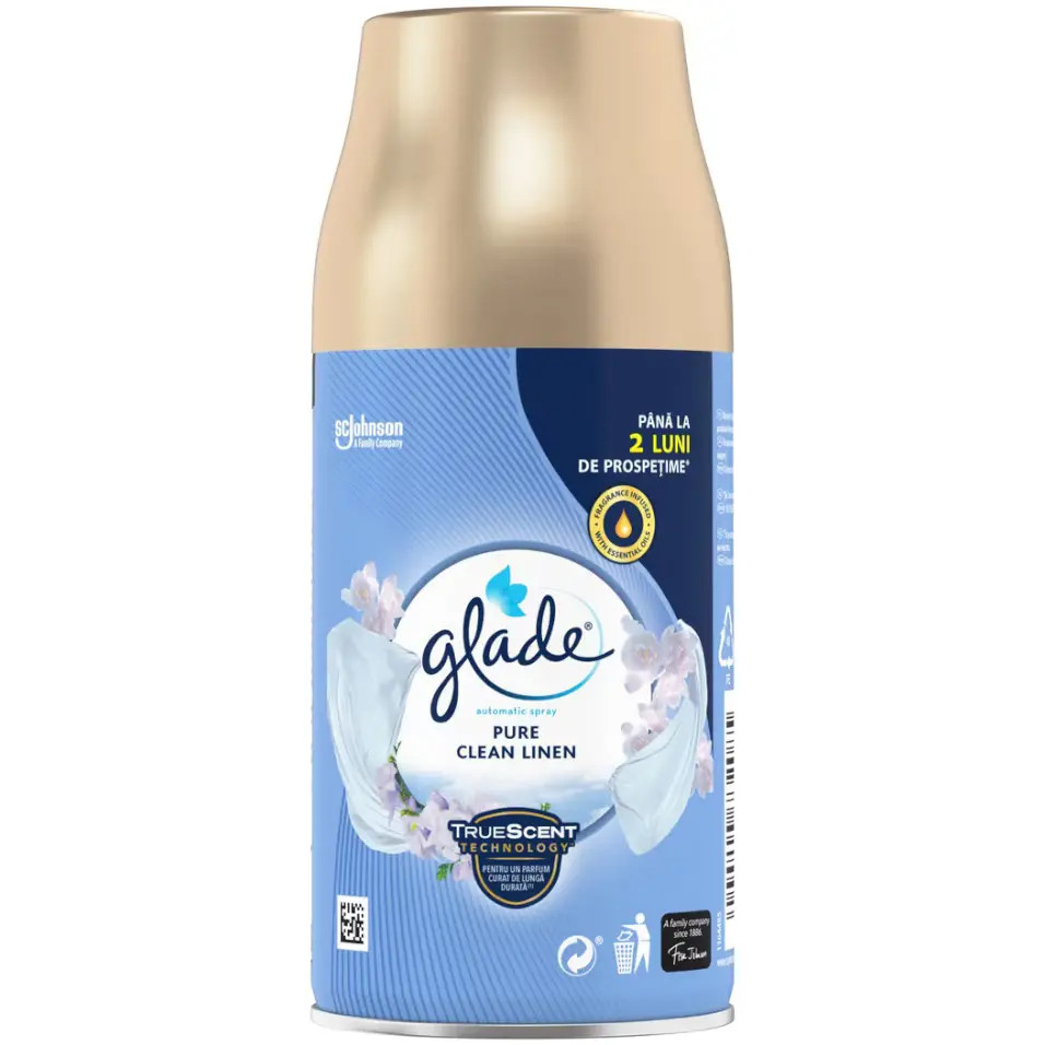 1001cosmetice.ro Rezerva odorizant de camera Automatic Spray, Pure Clean Line, Glade, 269 ml