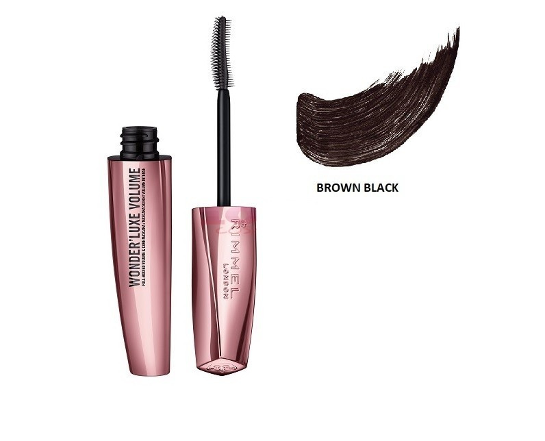 RIMMEL LONDON WONDER LUXE VOLUME MASCARA BROWN BLACK - 1 | YEO