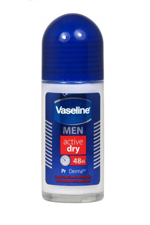 VASELINE MEN ACTIVE DRY PRODERMA 48H ANTI-PERSPIRANT ROLL ON