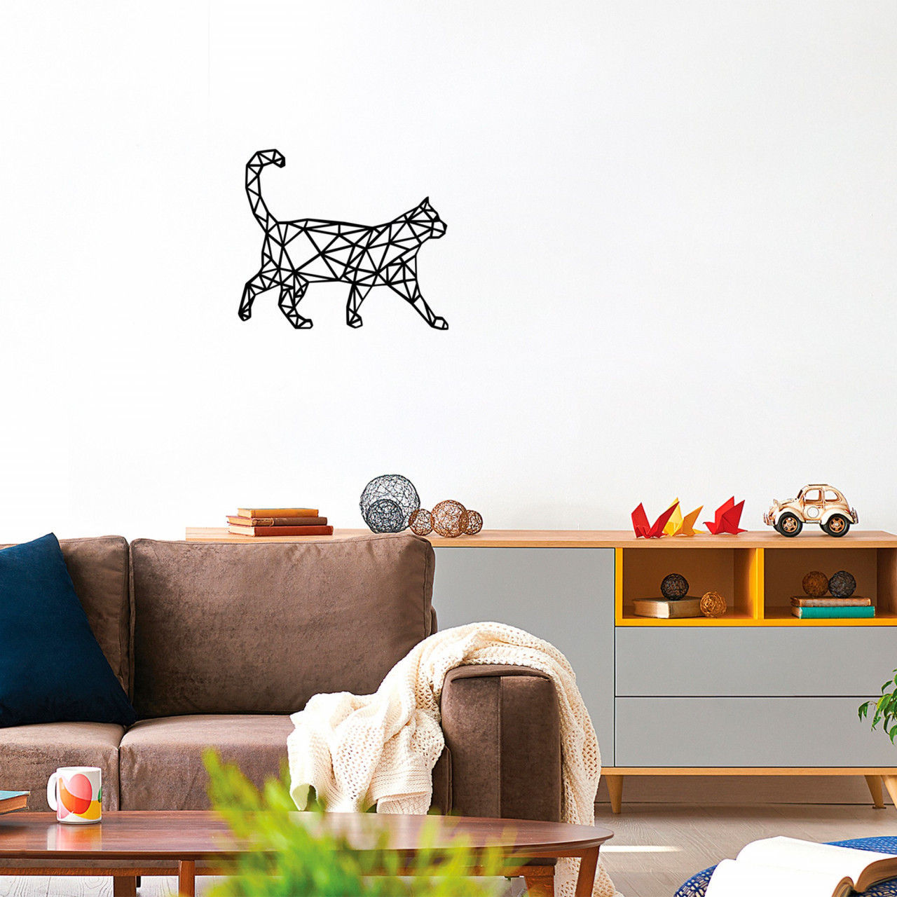 Poze Accesoriu decorativ de perete din lemn Kedi 5