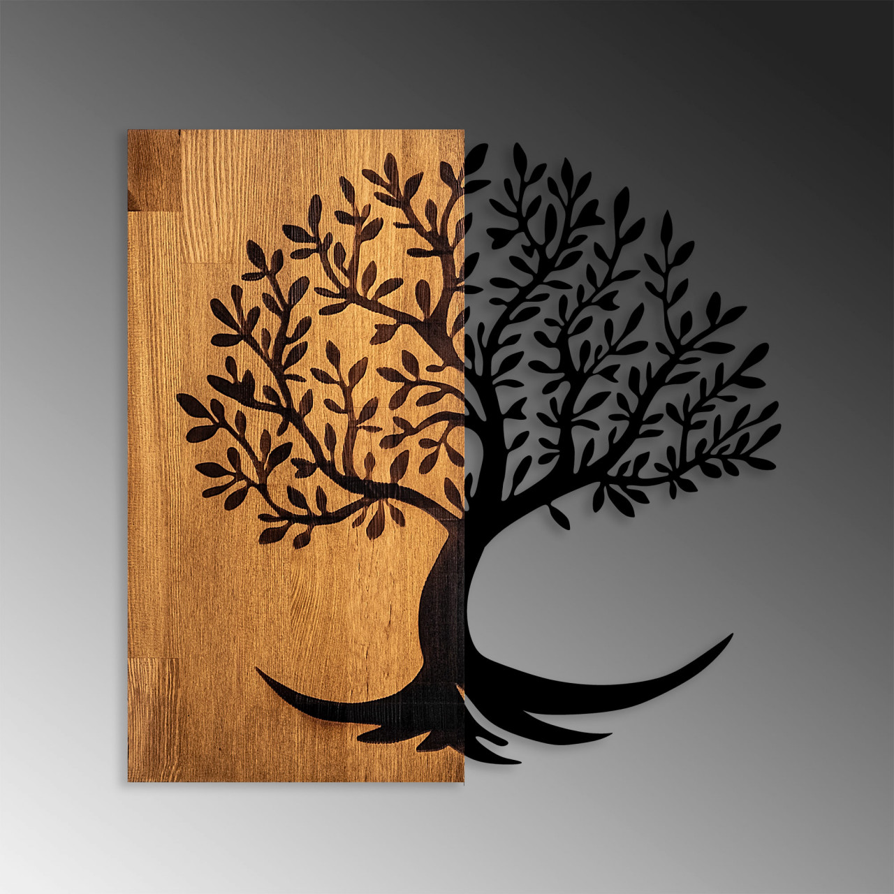 Poze Accesoriu decorativ de perete din lemn Lime tree - 373