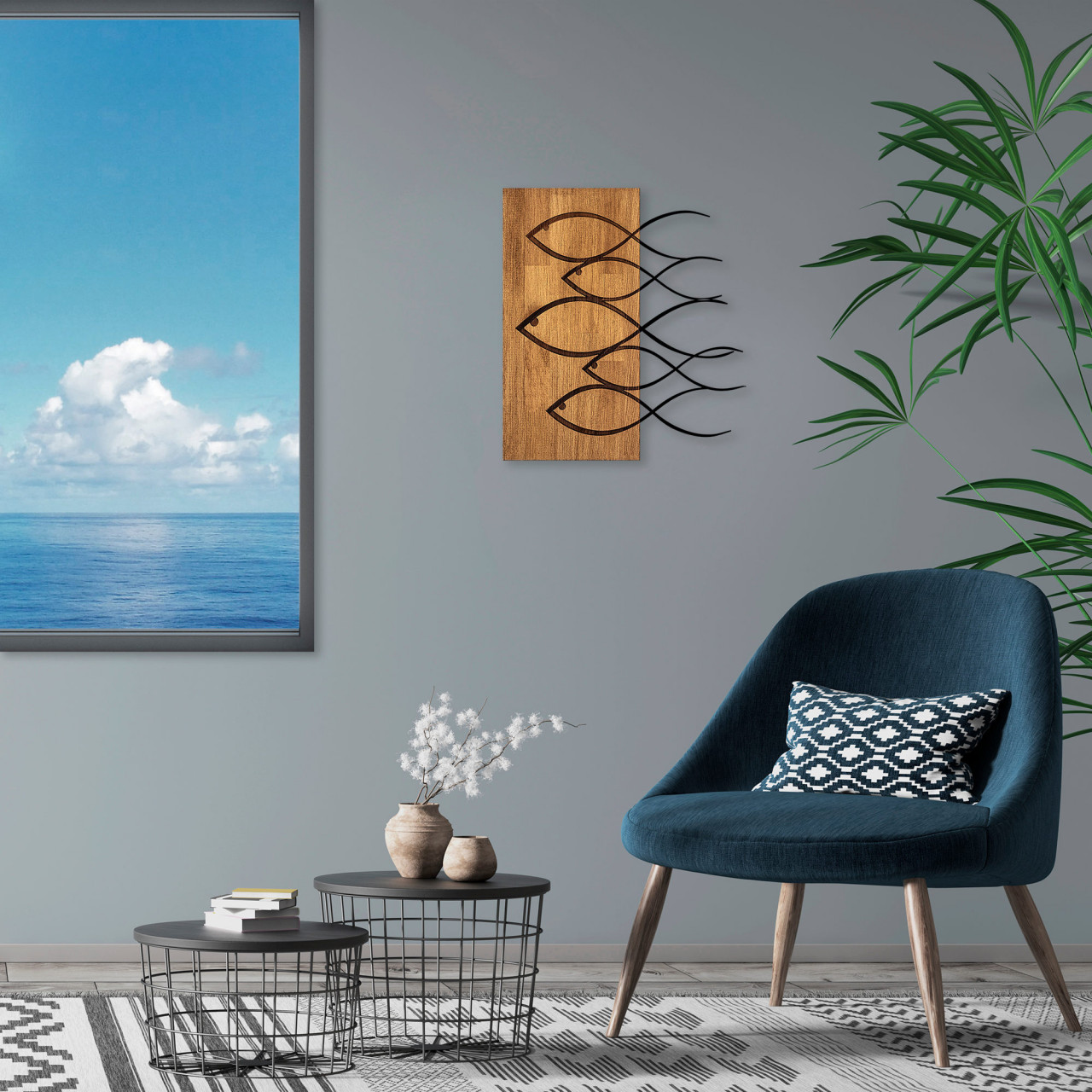 Poze Accesoriu decorativ de perete din lemn MA-283