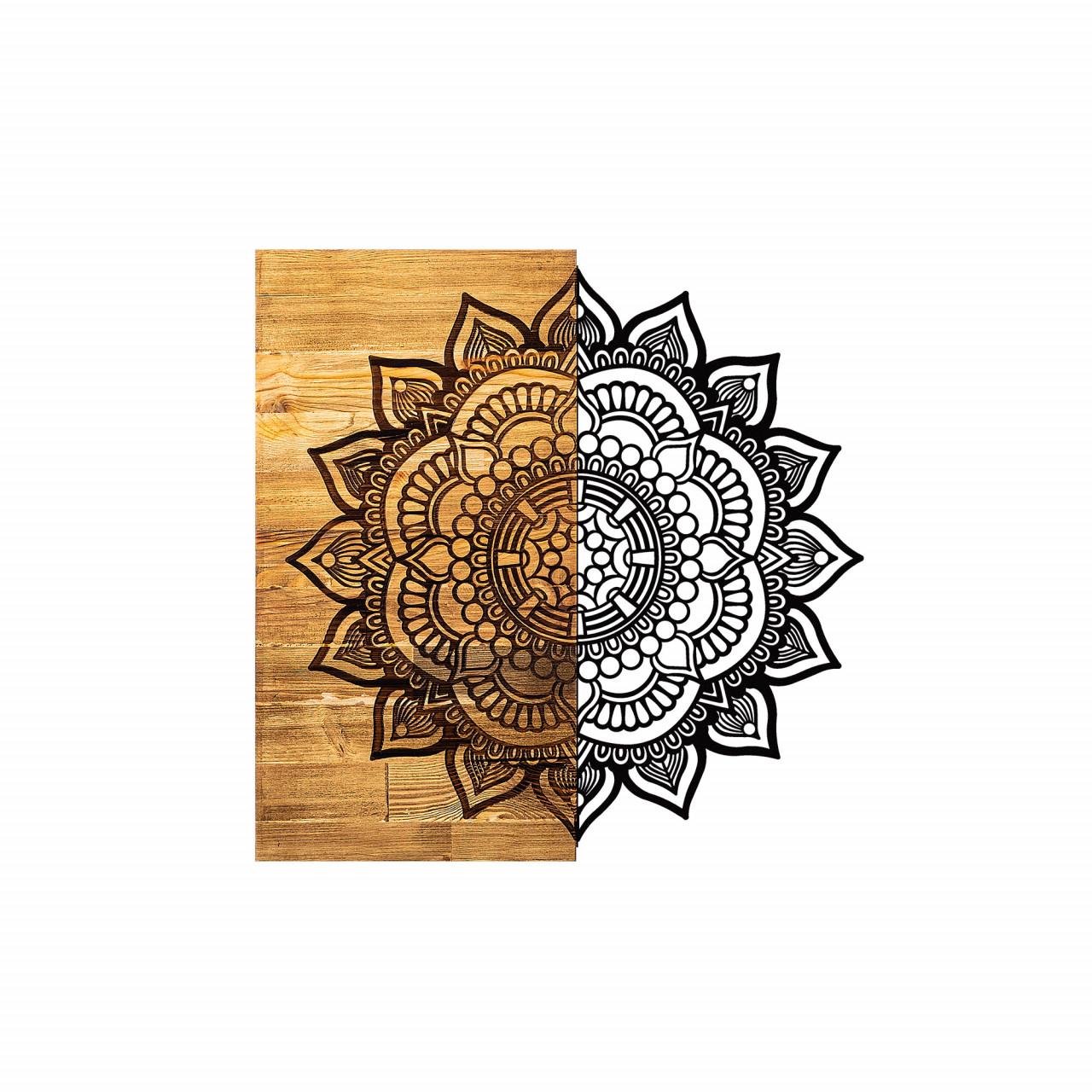 Poze Accesoriu decorativ de perete din lemn Mandala 4