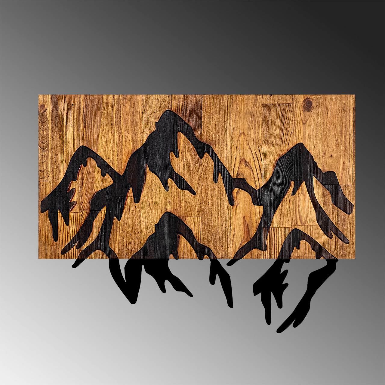 Poze Accesoriu decorativ de perete din lemn Mountain 5