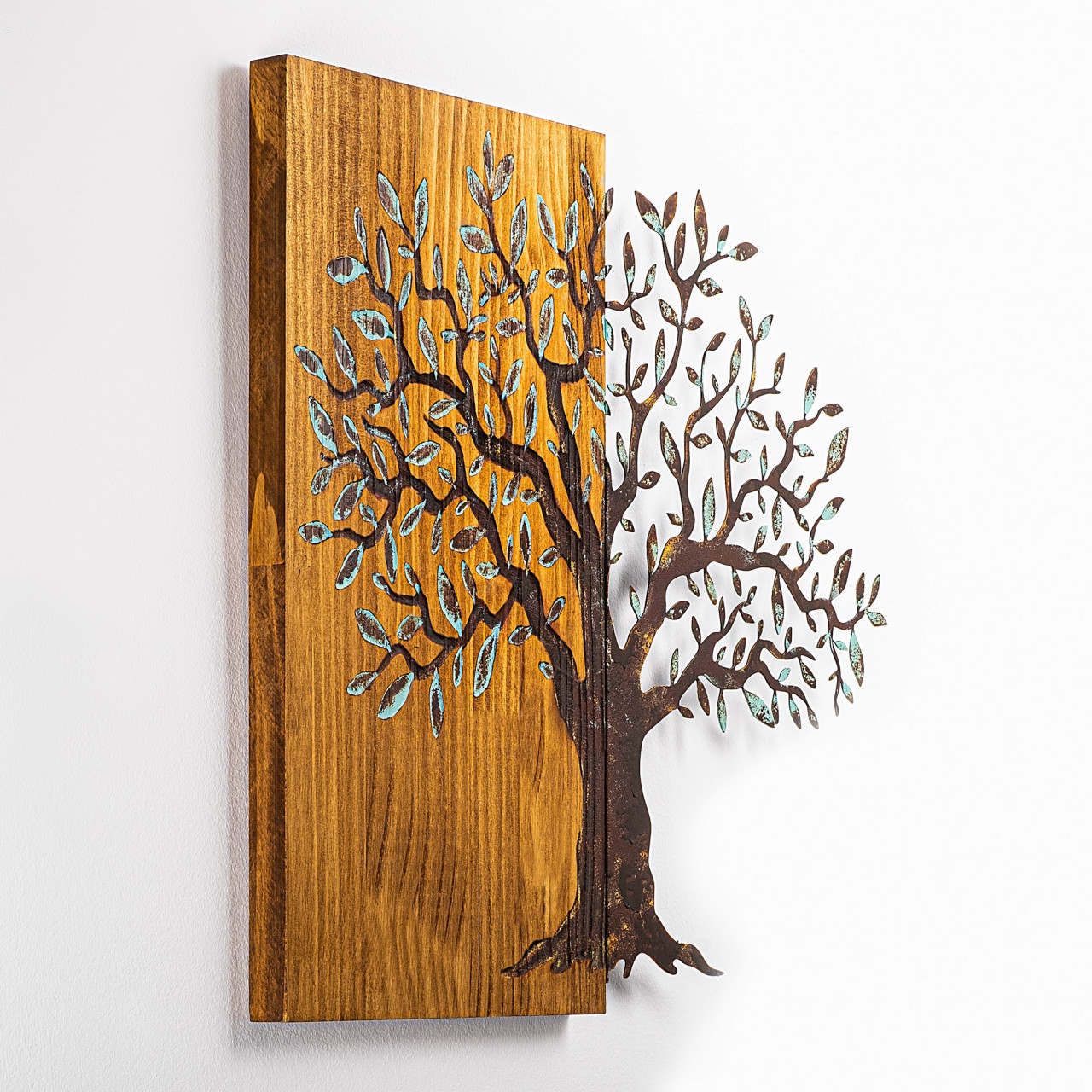 Poze Accesoriu decorativ de perete din lemn Mysterious Tree - 371-A