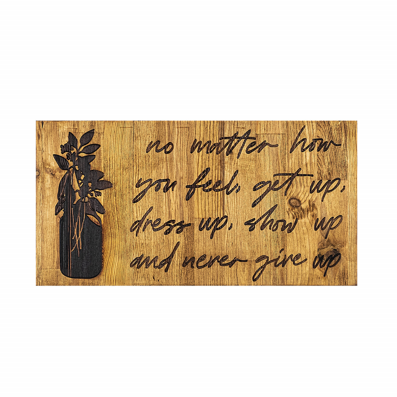 Poze Accesoriu decorativ de perete din lemn No matter how you feel