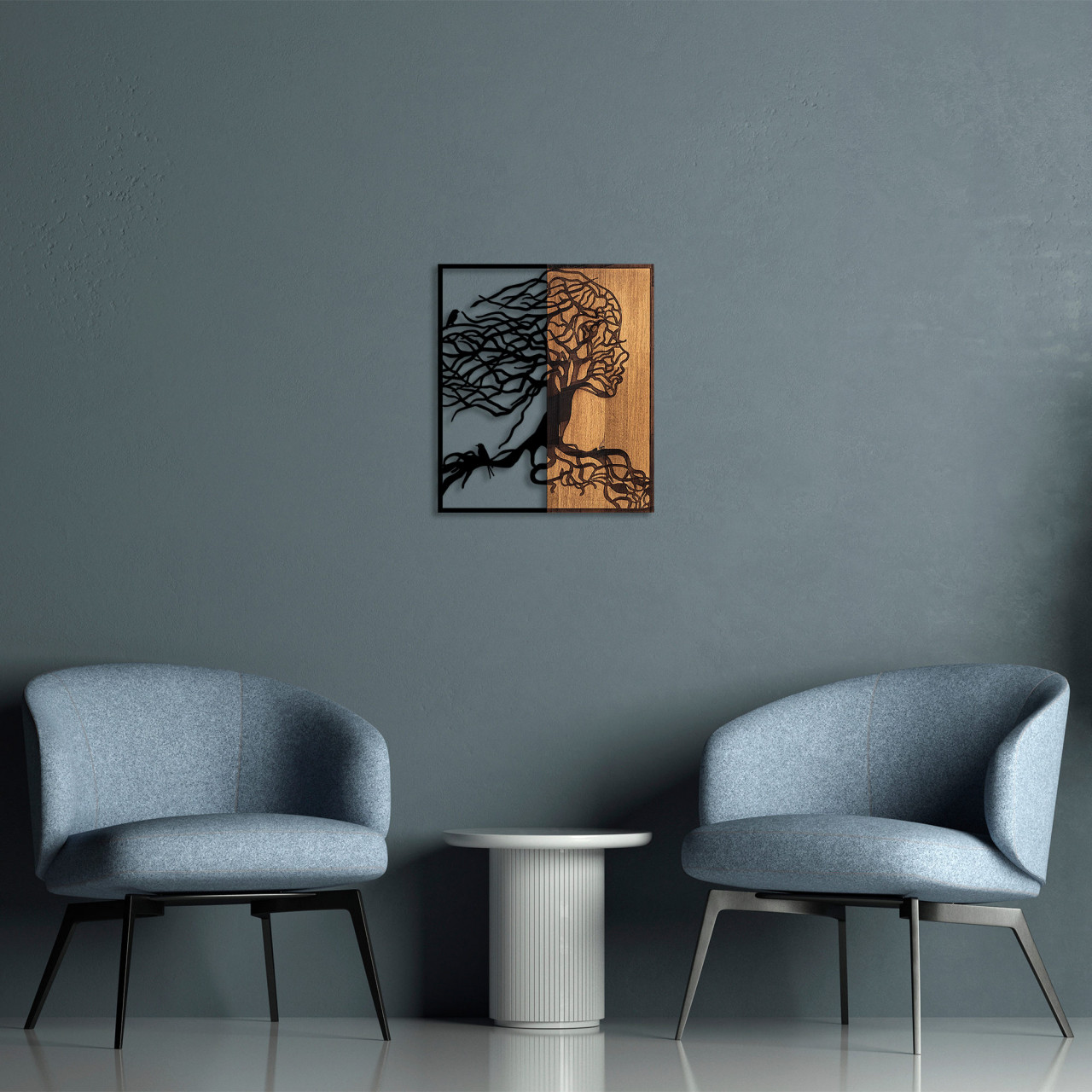 Poze Accesoriu decorativ de perete din lemn Tree Woman - 290